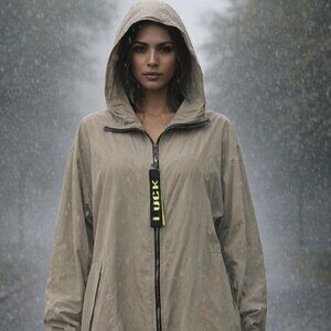 Beige Rain Jacket from Florence, Italy (E2)